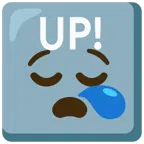 UP! button + sleepy face