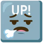 UP! button + face exhaling