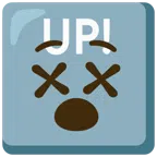 UP! button + face with crossed-out eyes