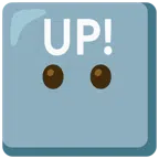 UP! button + face without mouth