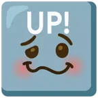 UP! button + woozy face