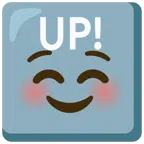 UP! button + smiling face