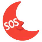 faccina ultimo quarto di luna + pulsante SOS