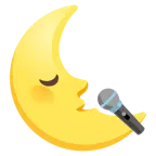 faccina ultimo quarto di luna + microfono