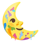 faccina ultimo quarto di luna + tavolozza