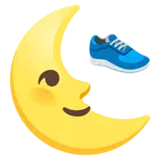 faccina ultimo quarto di luna + scarpa sportiva