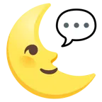 faccina ultimo quarto di luna + fumetto
