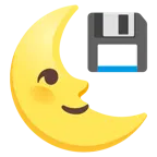 faccina ultimo quarto di luna + floppy disc