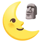 faccina ultimo quarto di luna + Moai