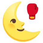 faccina ultimo quarto di luna + guantone da pugilato
