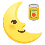 faccina ultimo quarto di luna + cibo in scatola