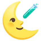faccina ultimo quarto di luna + provetta
