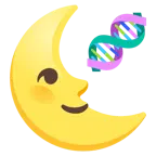 faccina ultimo quarto di luna + dna