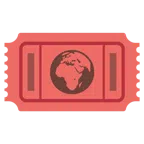 Eintrittskarten + Globus mit Europa und Afrika