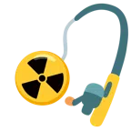 wędka + promieniowanie radioaktywne