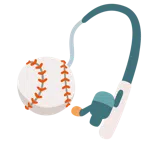 wędka + baseball