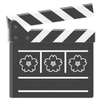 film tahtası + kiraz çiçeği