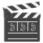 film tahtası + rüzgardaki yaprak