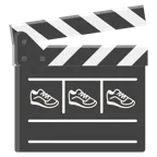 Filmklappe + Sportschuh