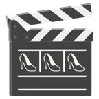 Filmklappe + Stöckelschuh