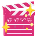 film tahtası + pırıldayan kalp