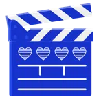 film tahtası + mavi kalp