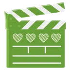 film tahtası + yeşil kalp