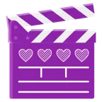 film tahtası + mor kalp