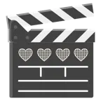film tahtası + siyah kalp