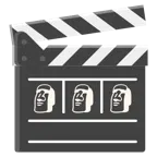 Filmklappe + Statue