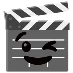 film tahtası + göz kırpan yüz