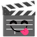 film tahtası + lezzetli yiyecek beğenen yüz