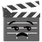 film tahtası + keyifsiz yüz
