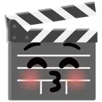 film tahtası + kapalı gözlerle öpen yüz