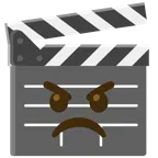 film tahtası + öfkeli yüz