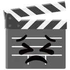 film tahtası + kararlı yüz