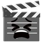film tahtası + yorgun yüz