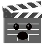 film tahtası + ağzı açık yüz