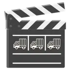 film tahtası + nakliye kamyonu
