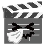 film tahtası + hapşıran yüz