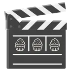 film tahtası + cupcake
