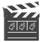 Filmklappe + Gepäck