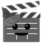 film tahtası + selamlayan yüz
