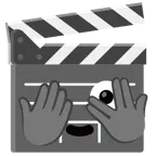film tahtası + gizlice bakan yüz