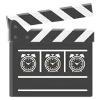 Filmklappe + Wecker