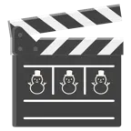 film tahtası + kar yağmadan kardan adam