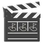 Filmklappe + Golffahne