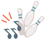 Bowling + Musiknoten