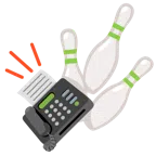 Bowling + Faxgerät