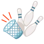 Bowling + Papierkorb